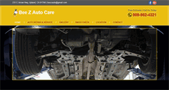 Desktop Screenshot of beezautocare.com